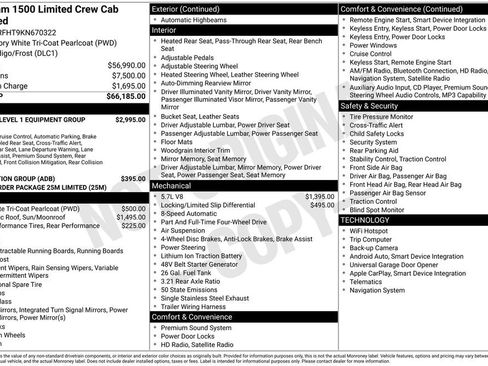 Used 2019 RAM 1500 Limited AWD/4WD image 9