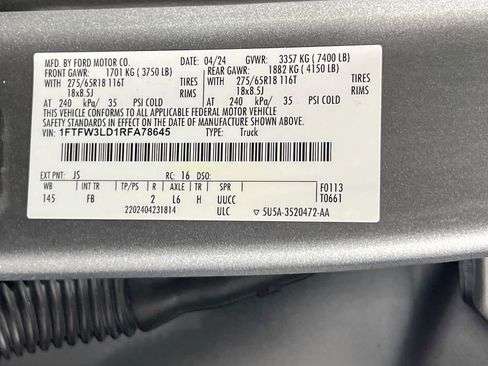 Certified 2024 Ford F150 XLT w/ Equipment Group 302A MID AWD/4WD image 36