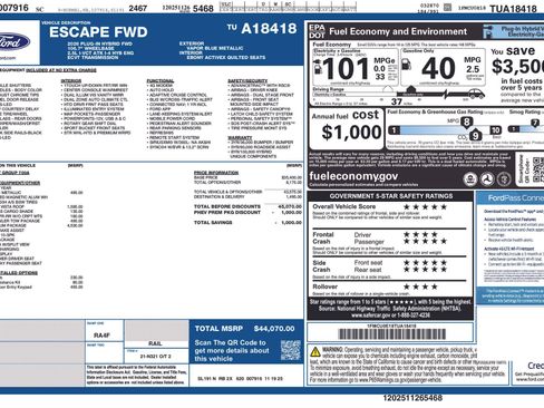 New 2026 Ford Escape Base w/ PHEV Premium Package image 36