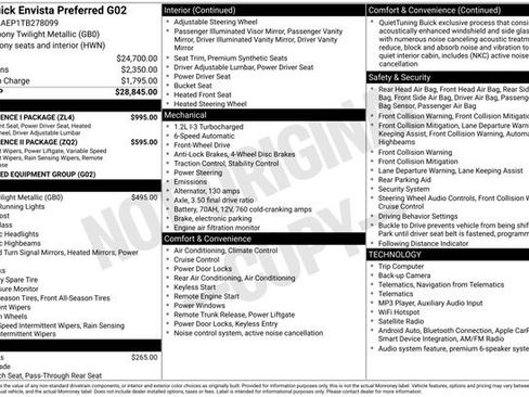 New 2026 Buick Envista Sport Touring w/ Convenience I Package FWD image 3