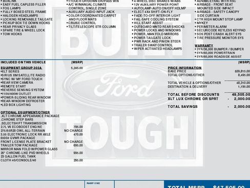 Used 2015 Ford F150 XLT w/ Equipment Group 302A Luxury AWD/4WD image 2