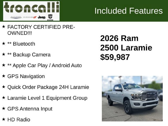Used 2026 RAM 2500 Laramie AWD/4WD image 5