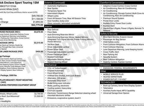 New 2026 Buick Enclave Sport Touring w/ Super Cruise Package image 11