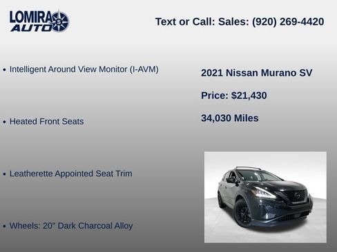 Used 2021 Nissan Murano SV AWD/4WD image 27