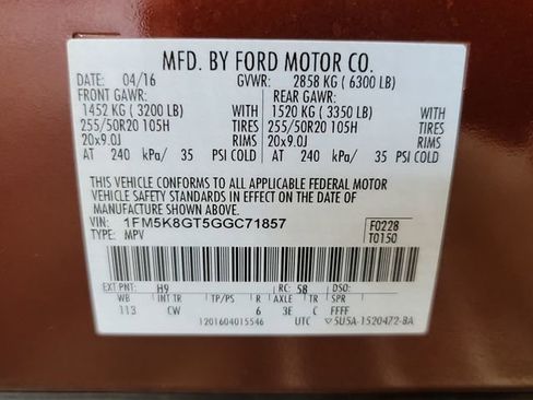Used 2016 Ford Explorer Sport AWD/4WD image 32