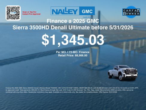 Used 2025 GMC Sierra 3500 Denali Ultimate AWD/4WD image 3