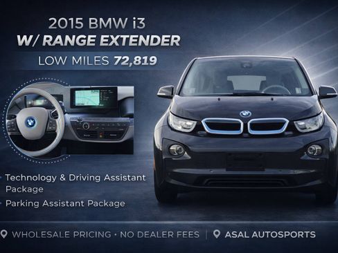 Used 2015 BMW i3 w/ Range Extender RWD image 2