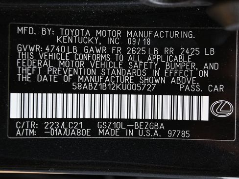 Used 2019 Lexus ES 350 Ultra Luxury w/ Accessory Package 2 FWD image 44