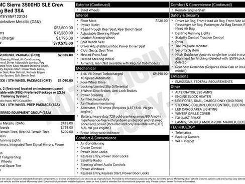 Used 2022 GMC Sierra 3500 SLE w/ SLE Convenience Package image 3