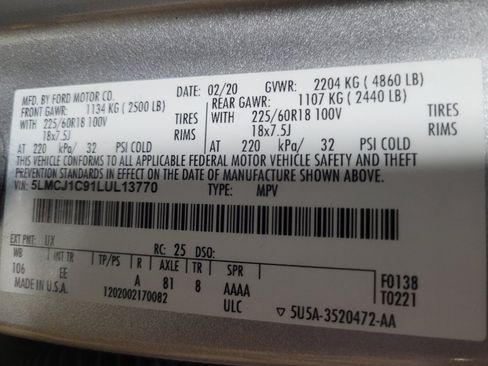 Used 2020 Lincoln Corsair FWD w/ Equipment Group 101A image 33