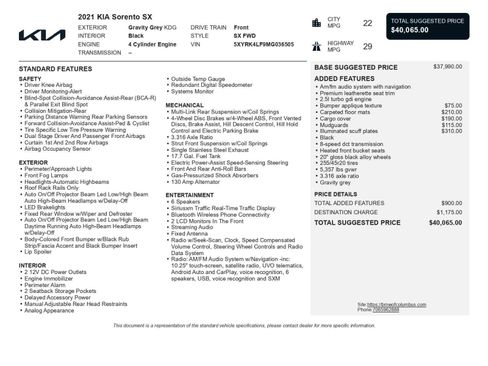 Used 2021 Kia Sorento SX image 47