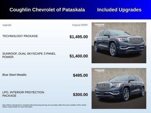 Used 2019 GMC Acadia Denali w/ Technology Package AWD/4WD image 3