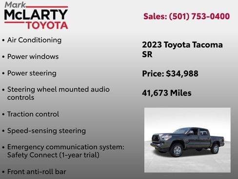 Certified 2023 Toyota Tacoma SR AWD/4WD image 23