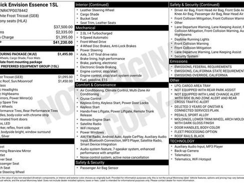 Certified 2023 Buick Envision Essence w/ Sport Touring Package image 6