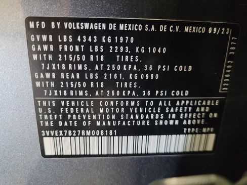 Used 2024 Volkswagen Taos SE FWD image 33