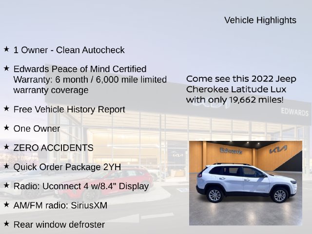 Used 2022 Jeep Cherokee Latitude Lux AWD/4WD image 11