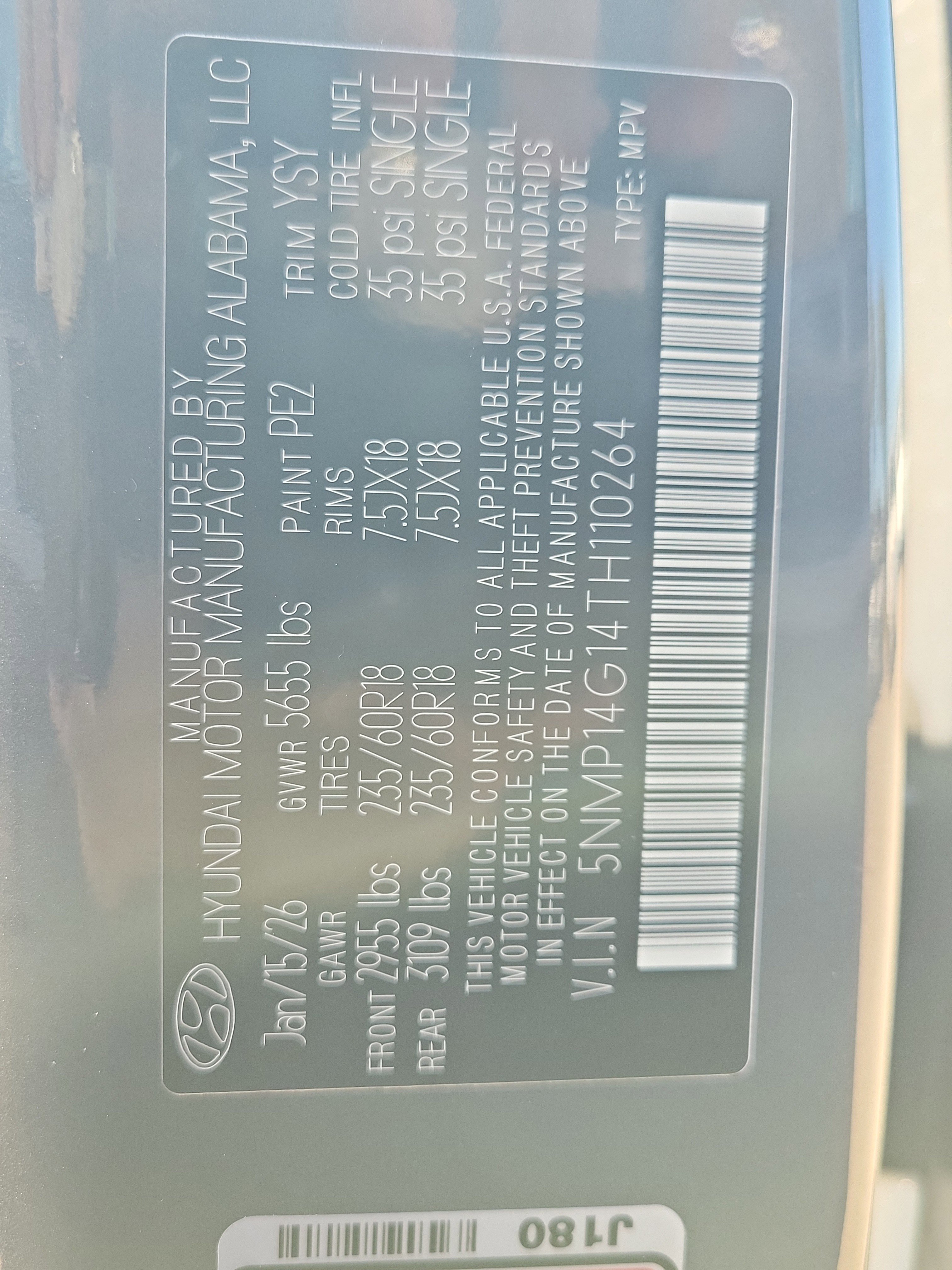 New 2026 Hyundai Santa Fe SE FWD image 31