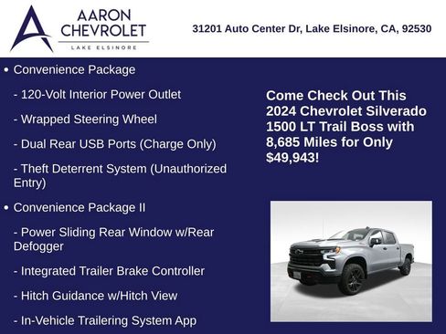 Used 2024 Chevrolet Silverado 1500 LT Trail Boss AWD/4WD image 25