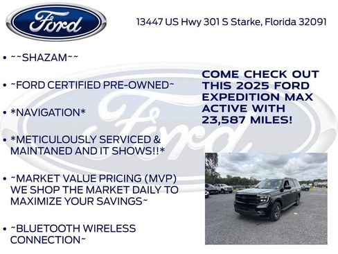 Certified 2025 Ford Expedition Max Active AWD/4WD image 6
