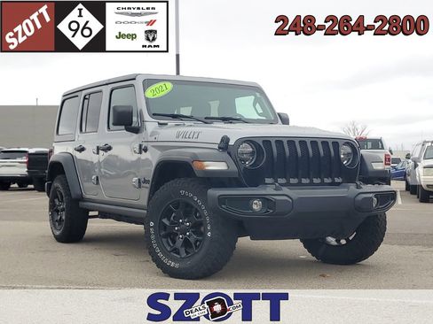 Used 2021 Jeep Wrangler Unlimited Willys image 1