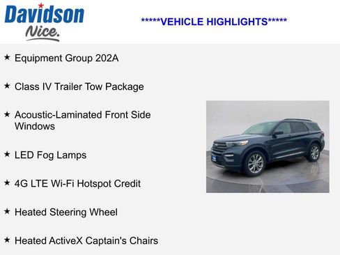 Used 2023 Ford Explorer XLT w/ Equipment Group 202A image 4