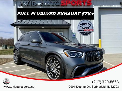 Used 2021 Mercedes-Benz GLC 63 AMG AMG GLC 63 AWD 4MATIC 4dr SUV w/ Exterior Lighting Package image 1