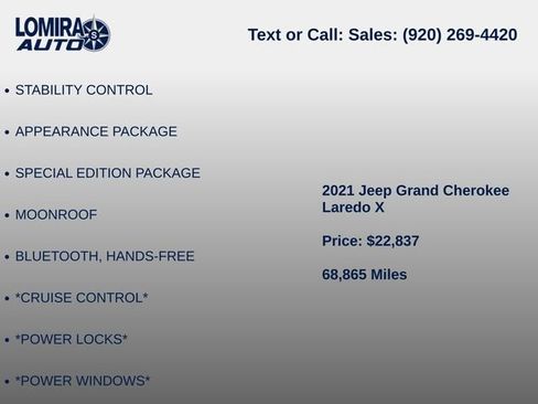 Used 2021 Jeep Grand Cherokee Altitude AWD/4WD image 13