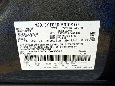 Used 2020 Ford Explorer ST w/ Premium Technology Package image 36