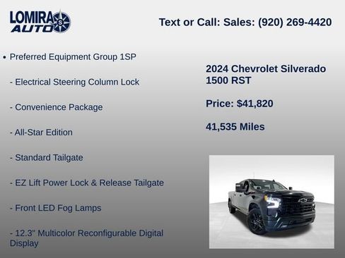 Used 2024 Chevrolet Silverado 1500 RST w/ Z71 Off-Road Package AWD/4WD image 21