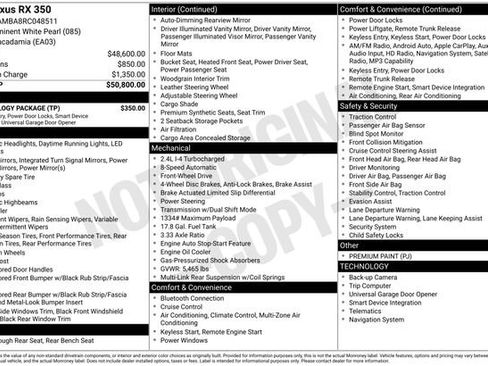 Used 2024 Lexus RX 350 FWD w/ Technology Package image 11