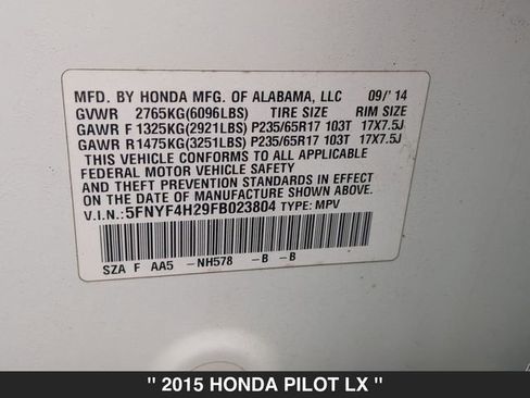 Used 2015 Honda Pilot LX image 40