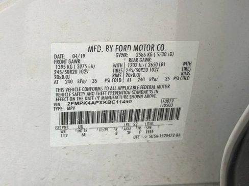 Used 2019 Ford Edge ST w/ Equipment Group 401A AWD/4WD image 36