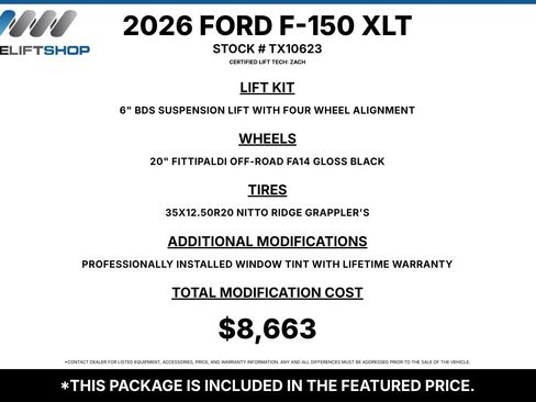 Used 2026 Ford F150 XLT w/ XLT Black Appearance Package AWD/4WD image 1