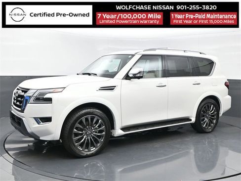 Certified 2024 Nissan Armada Platinum w/ Captain's Chairs Package image 2