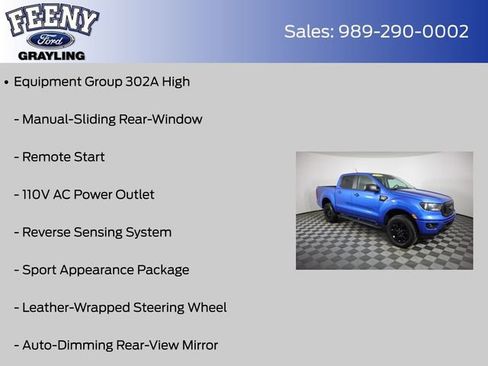 Used 2021 Ford Ranger XLT w/ Equipment Group 302A High image 8