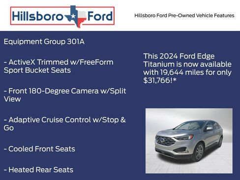 Used 2024 Ford Edge Titanium w/ Equipment Group 301A AWD/4WD image 3