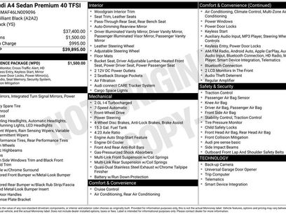 Used 2020 Audi A4 2.0T Premium w/ Convenience Package