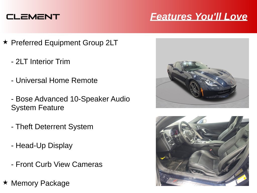 Used 2016 Chevrolet Corvette Stingray Coupe w/ 2LT Preferred Equipment Group RWD image 11