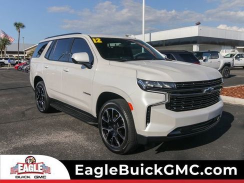 Used 2021 Chevrolet Tahoe RST w/ Rear Media and Nav Package RWD image 1