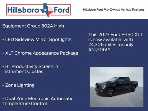 Used 2023 Ford F150 XLT w/ Equipment Group 302A High AWD/4WD image 6