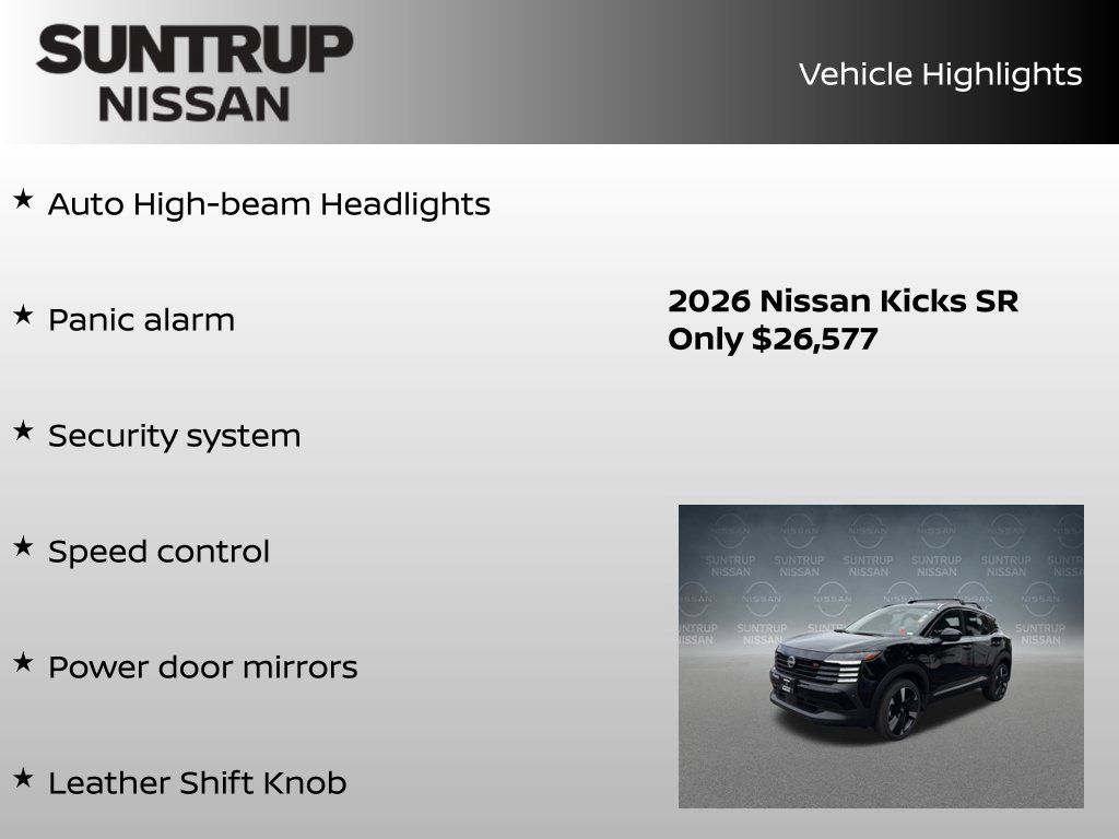 Certified 2026 Nissan Kicks SR FWD image 45