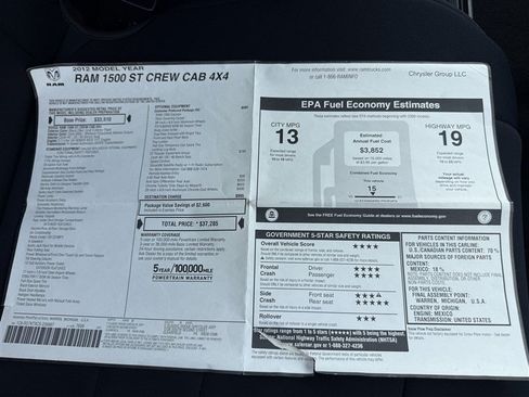 Used 2012 RAM 1500 Express w/ ST Popular Equipment Group AWD/4WD image 9