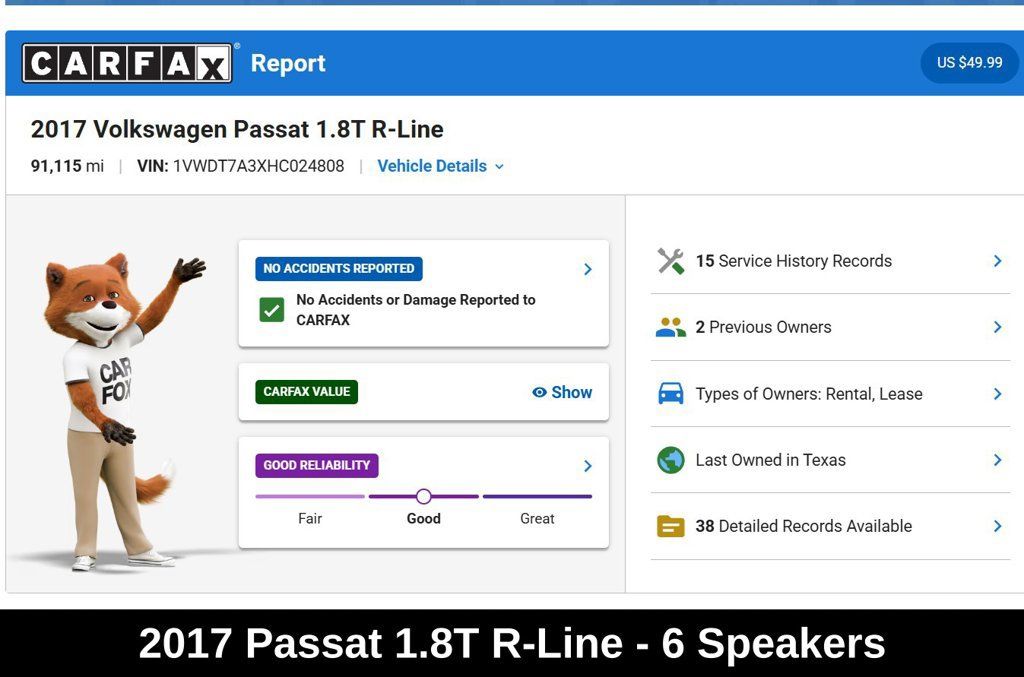 Used 2017 Volkswagen Passat 1.8T R-Line FWD image 9