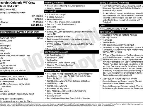 Used 2023 Chevrolet Colorado W/T RWD image 16