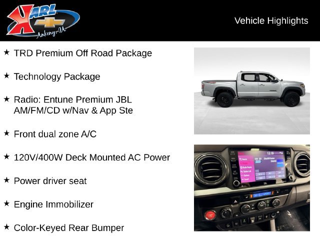 Used 2021 Toyota Tacoma TRD Off-Road w/ TRD Premium Off Road Package AWD/4WD image 2