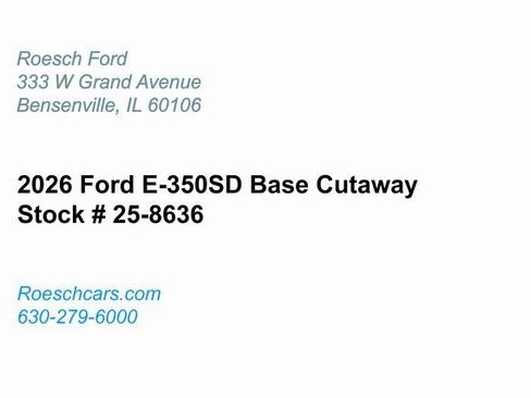 New 2026 Ford E-350 and Econoline 350 Super Duty w/ Power Equipment Group image 2