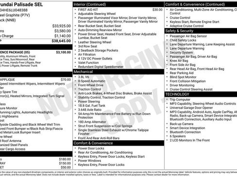 Used 2020 Hyundai Palisade SEL w/ Convenience Package FWD image 4