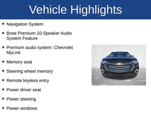 Used 2020 Chevrolet Traverse High Country w/ LPO, Floor Liner Package image 3