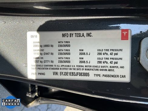 Used 2018 Tesla Model 3 Performance image 21
