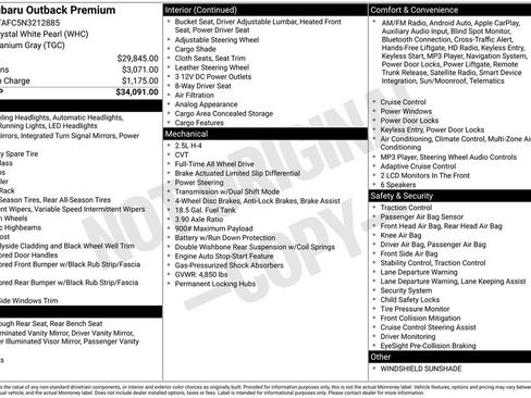 Used 2022 Subaru Outback Premium image 3